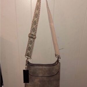Stylish Beige Crossbody Bag
